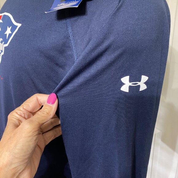 NWT L Under Armour New England Patriots Shirt - Picture 4 of 11